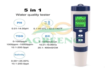 Hướng Dẫn Sử Dụng Bút Đo Chất Lượng Nước 5 Trong 1 9909: Đo pH, TDS, và Nhiệt Độ Dễ Dàng